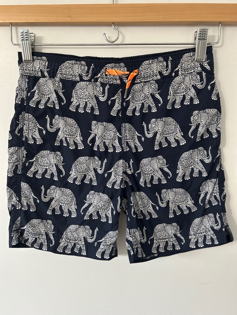 Crewcuts Swim Trunks Boys 8 Elephant Print Beach Board Shorts